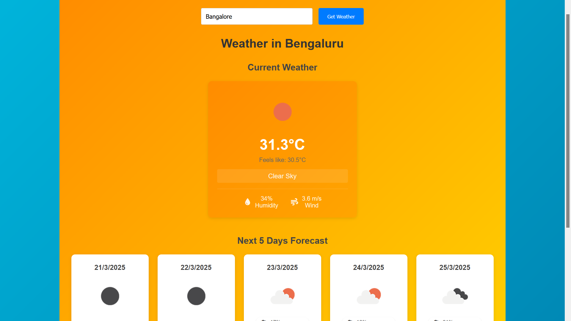 WeatherApplication